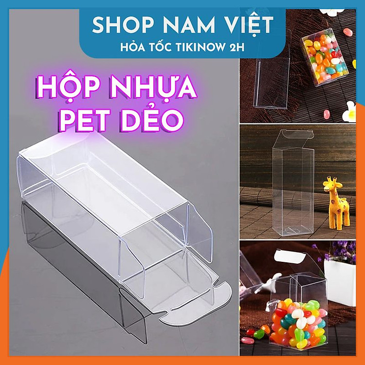 Hộp Nhựa PVC PET Dẻo Trong Suốt (12x12x12cm)