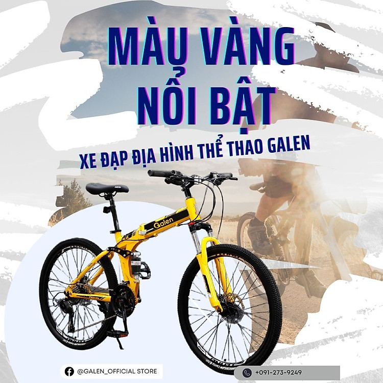 Xe Đạp Thể Thao Địa Hình Gấp Gọn Ngoài Trời Vành 26 Inch