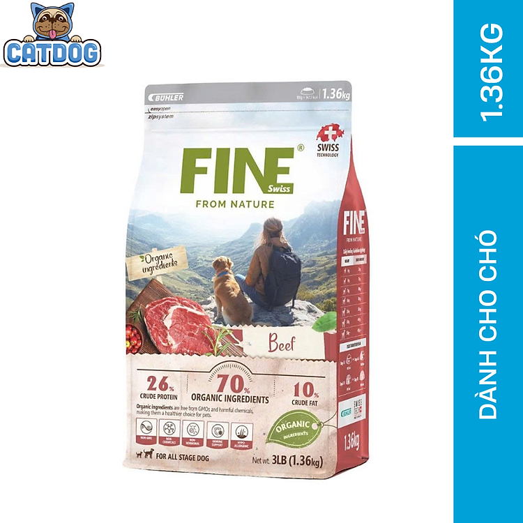 FINE – Thức ăn Hữu Cơ Tự Nhiên Cho Chó