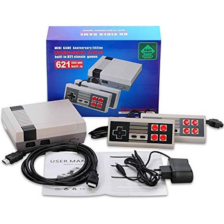 Máy chơi điện tử 4 nút HDMI SNES Super NES 621 trò chơi không trùng