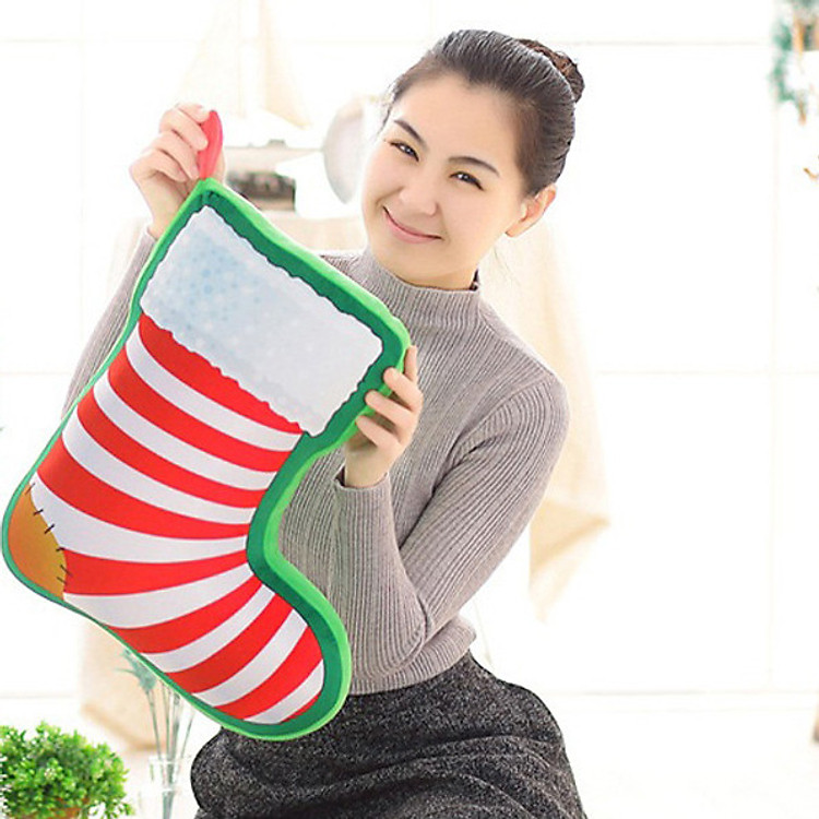 Gối ôm Giáng Sinh phát nhạc Chiếc Tất Giáng Sinh