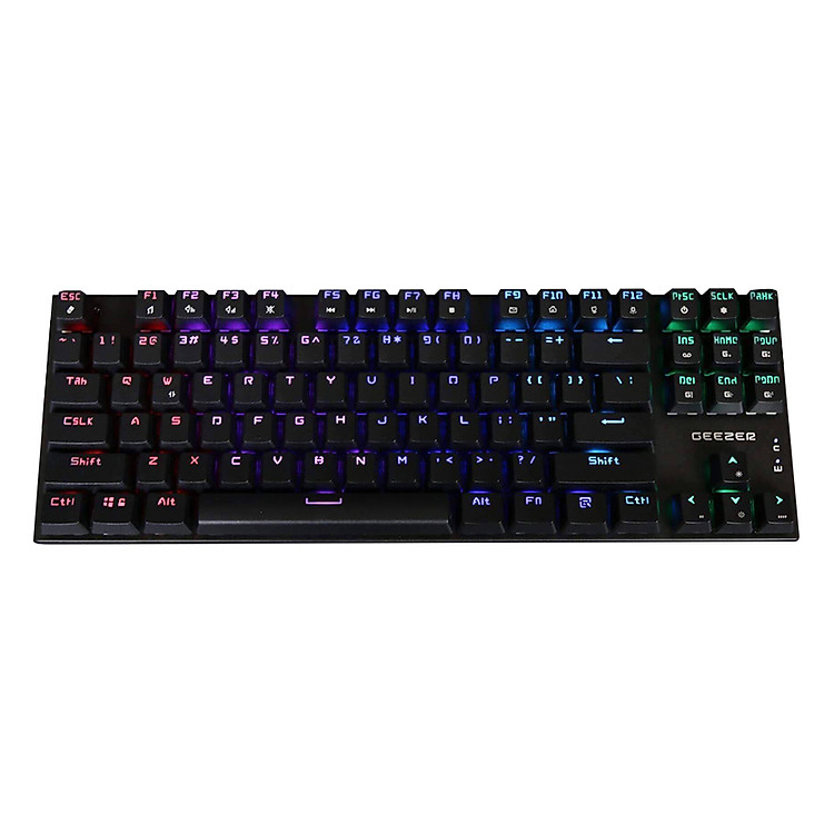 Bàn Phím Game Có Dây Geezer GS4 RGB Blue Switch Tenkeyless - Hàng Chính Hãng