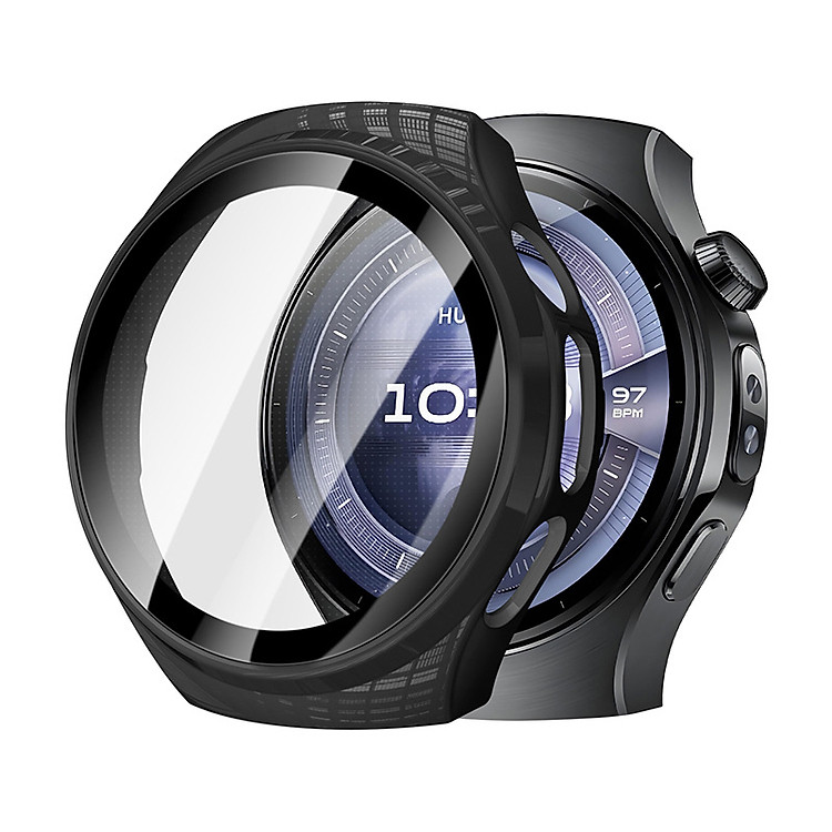 Ốp Case PC Mặt Kính Cường Lực chống va đập cho Huawei Watch 5 Size 42mm / 46mm - Hàng Chính Hãng