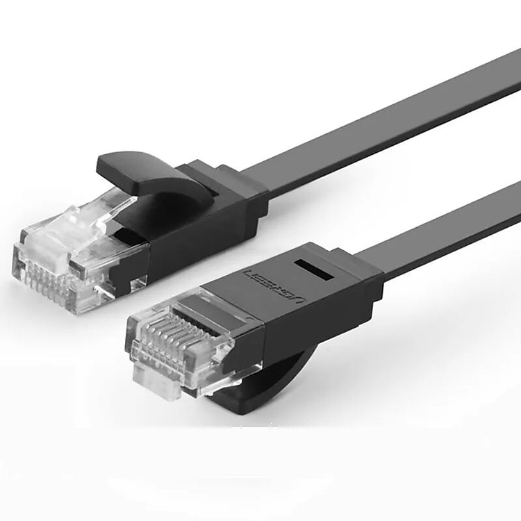 Cáp mạng LAN CAT 6 Đầu bấm kim loại 8M màu Đen Ugreen LAN50195NW101 Hàng chính hãng