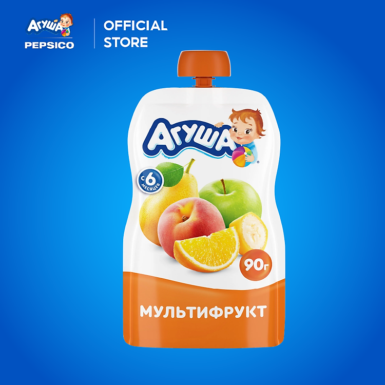 Mua Combo 6 Gói Trái Cây Nghiền Agusha 90g Tin cậy Giá tốt - Hình ảnh 2