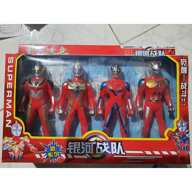 đồ chơi trẻ em ( hộp 4 siêu nhân đỏ )