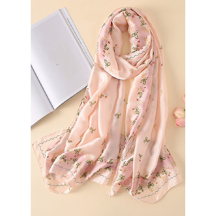 Khăn Choàng Lụa Tổng Hợp HN004 - Size 90cm X 180cm
