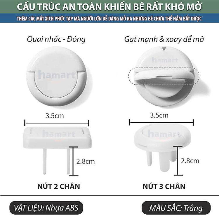 Mua COMBO 5 Nút Bịt Ổ Điện An Toàn Chính hãng Ưu đãi - Hình ảnh 3
