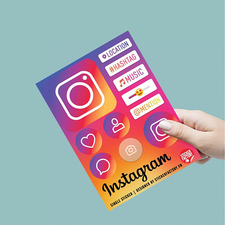 Instagram - Single Sticker hình dán lẻ