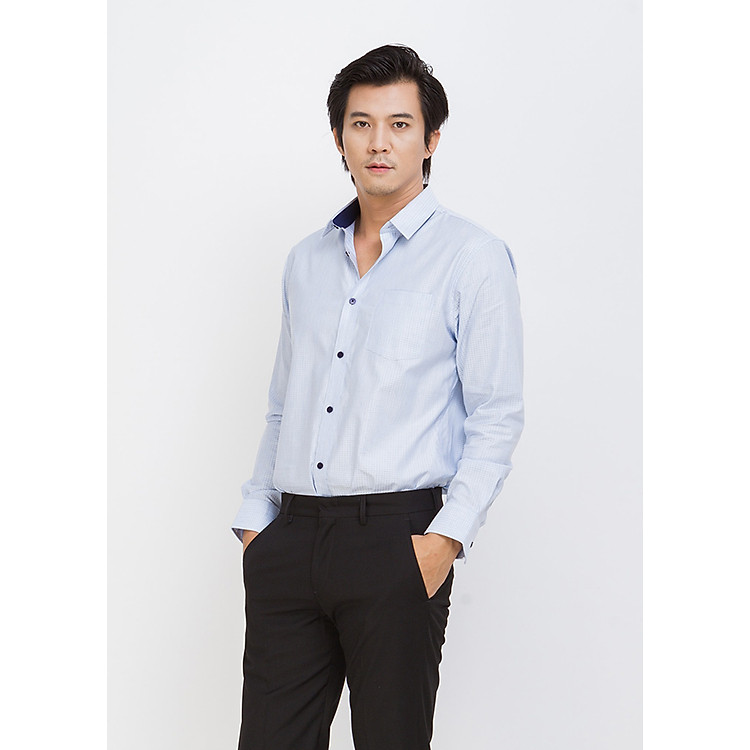 Áo Sơ Mi Nam Tay Dài Ninomaxx NM-SU-M-SHB-LS-1705060 - Xanh Dương