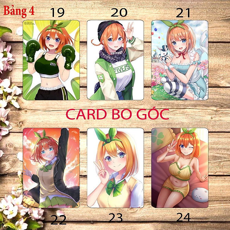 Card hình Yotsuba Nakano Gotoubun no Hanayome (6 ảnh khác nhau) - Ảnh 3