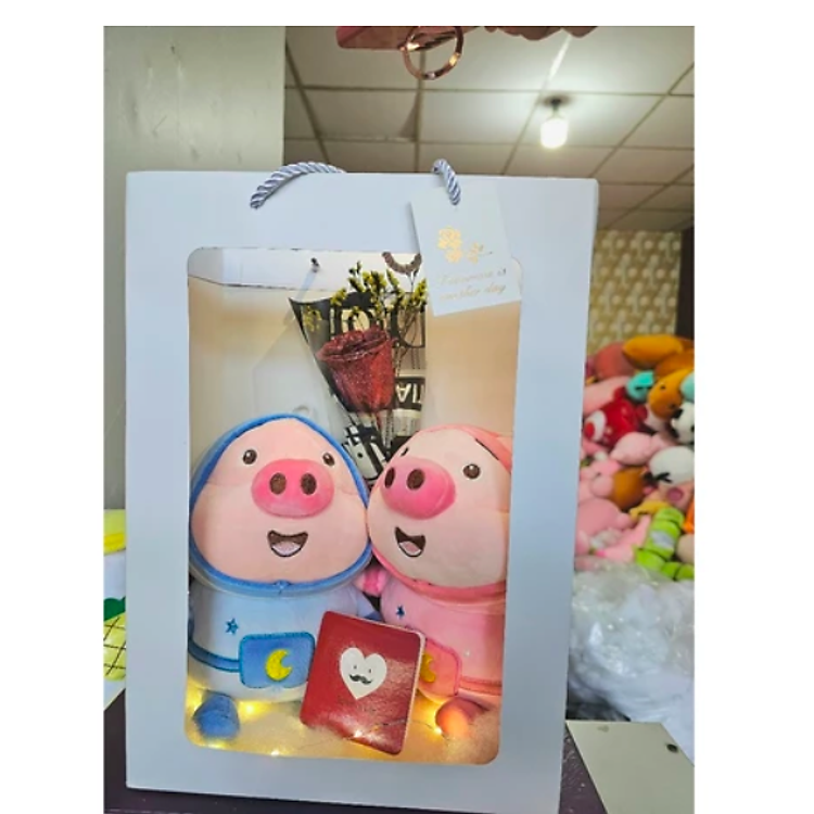 Thú nhồi bông heo phi hành gia 20cm Chính hãng Tiết kiệm - Hình ảnh 4