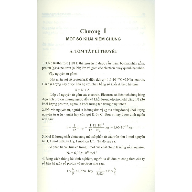 Bài Tập Hóa Học Đại Cương Tập I: Cơ Sở Cấu Tạo Chất - Ảnh 6