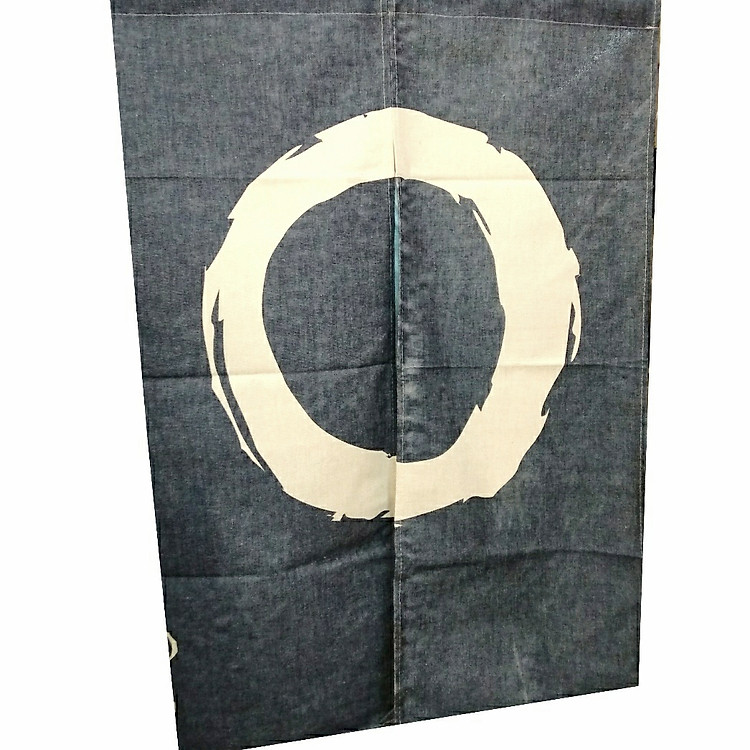 Màn rèm noren Nhật Bản 85x120cm - Vòng tròn