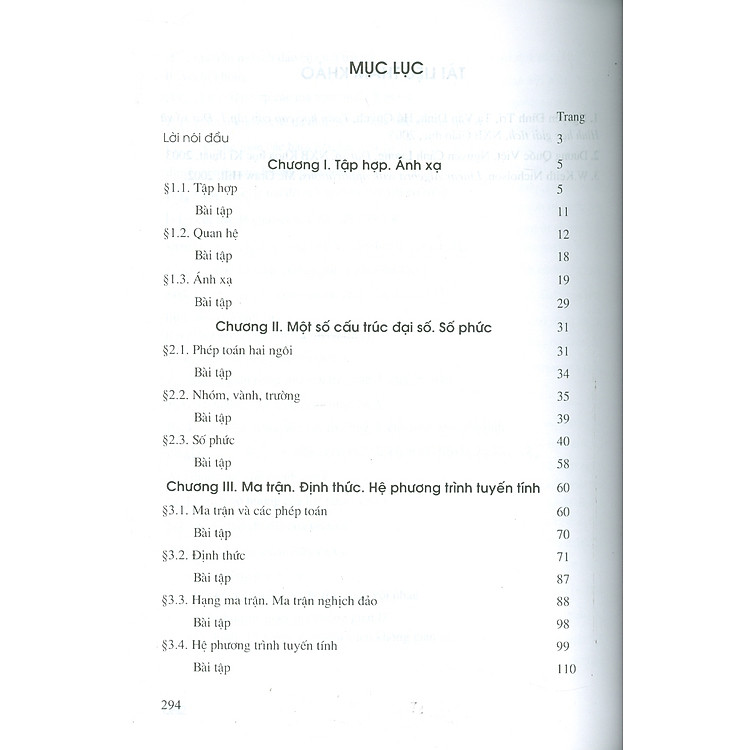 Toán Học Cao Cấp, Tập 1: Đại Số Và Hình Học Giải Tích (Tái bản lần thứ tư, năm 2024) - Ảnh 5