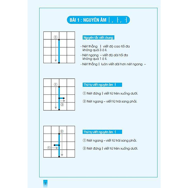 Tập Viết Tiếng Hàn - Phần Cơ Bản - Nguyên Âm - Ảnh 5