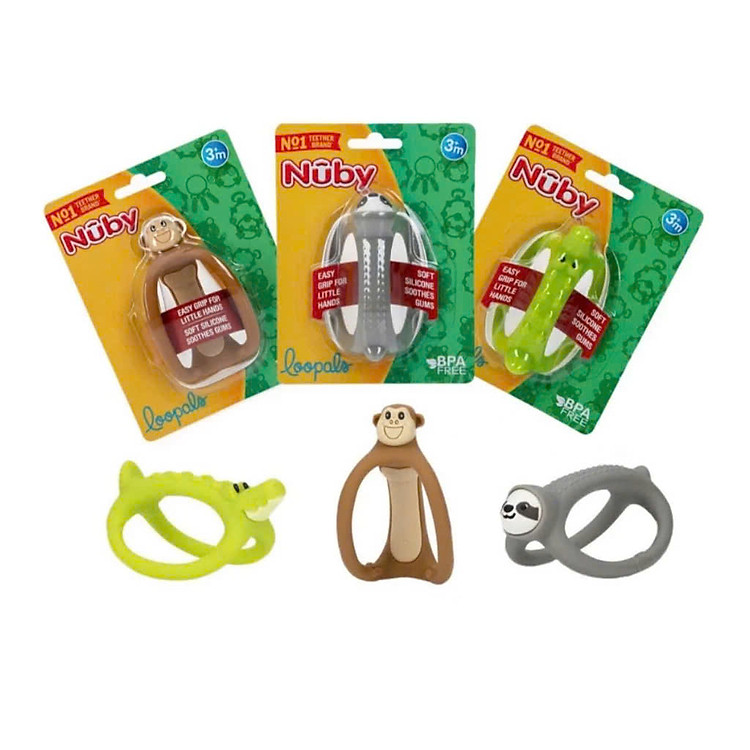 Mua tại Lazada: Ngậm nướu silicone Loopals - Con cá sấu Chính hãng, giá tốt