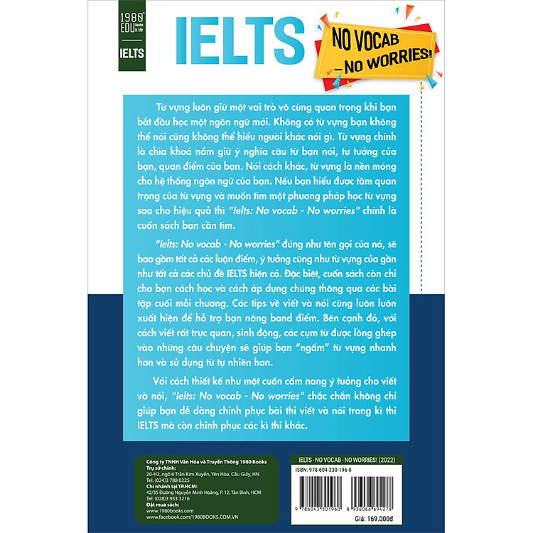 IELTS No Vocab - No Worries ! (Tái Bản) - Ảnh 2