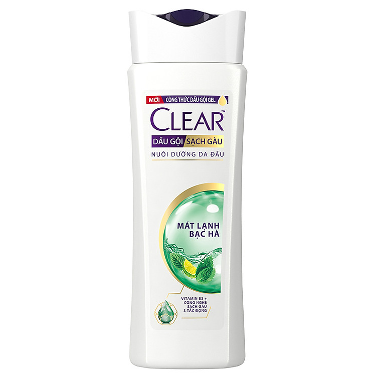 Dầu Gội Clear Mát Lạnh Bạc Hà (340g)