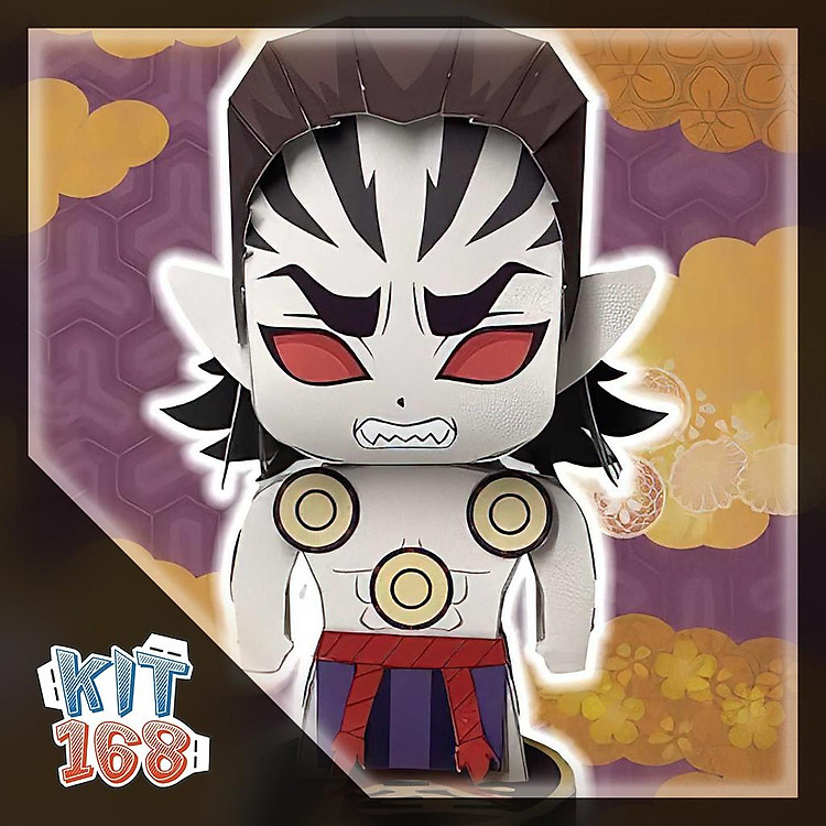 Mô hình giấy Anime Chibi Kyogai - Demon Slayer (Kimetsu no Yaiba) + kit mô hình hộp trang trí