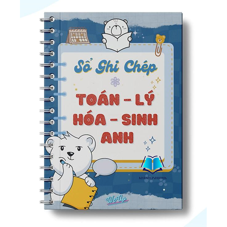 Sổ ghi chép Toán – Lý – Hóa – Sinh – Anh (WU)