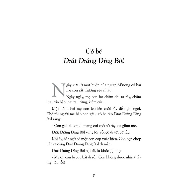 Cô Bé Drât Drâng Dĩng Bôl - Truyện Cổ M'nông - Ảnh 2