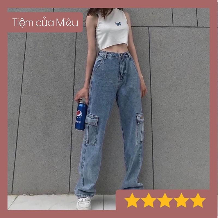 QUẦN JEAN TÚI HỘP TO