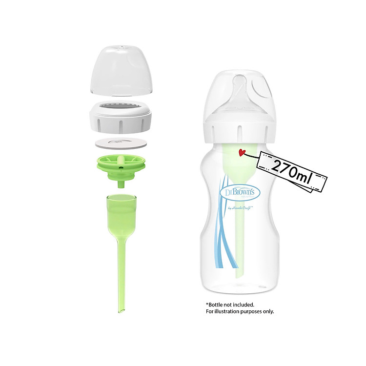 Bộ phụ kiện bình sữa Dr.Brown's 270ml Chính hãng Giá tốt - Hình ảnh 2