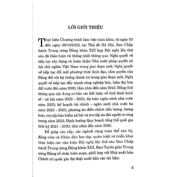 Tài Liệu Hỏi Đáp Về Các Văn Kiện Hội Nghị Lần Thứ Sáu Ban Chấp Hành Trung Ương Đảng Khóa XIII - Ảnh 6