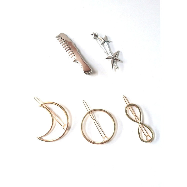 Set 5 Kẹp Tóc Hàn Quốc