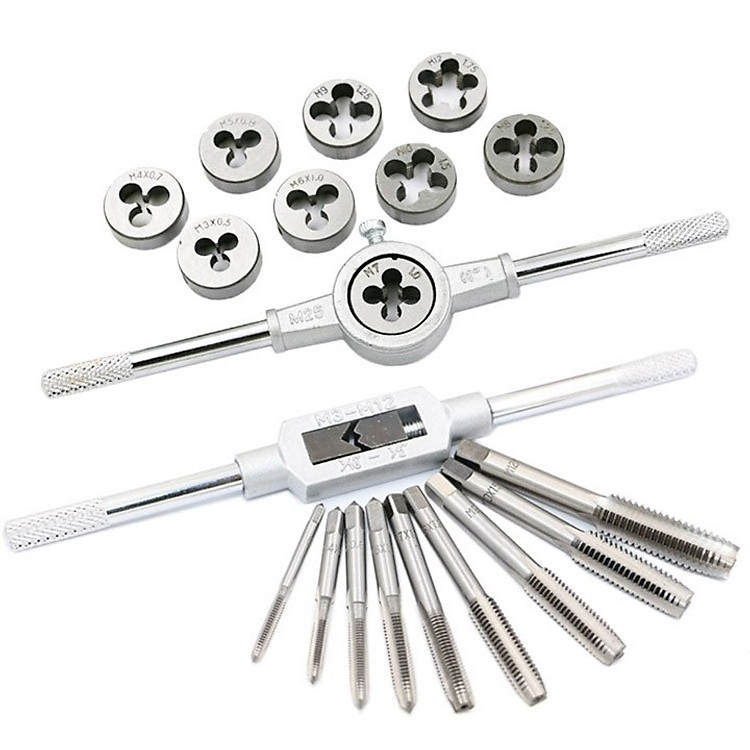 Bộ tay quay taro tạo ren trong và ngoài 20 chi tiết M3-M12