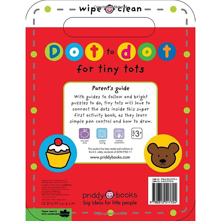 Dot to Dot for Tiny Tots Wipe Clean Activity Book - Ảnh 3