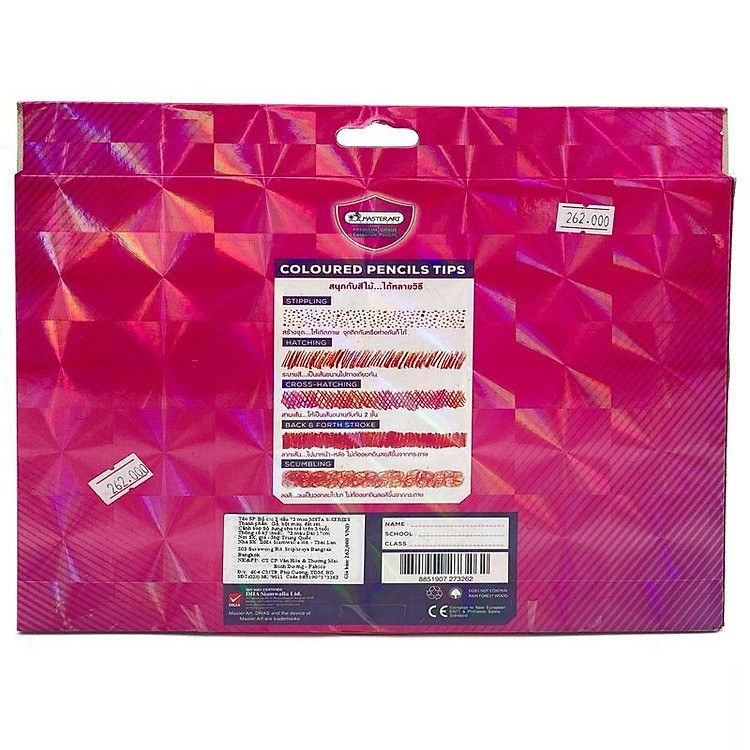 Hộp Bút Chì 2 Đầu 72 Màu Masterart - Ảnh 3