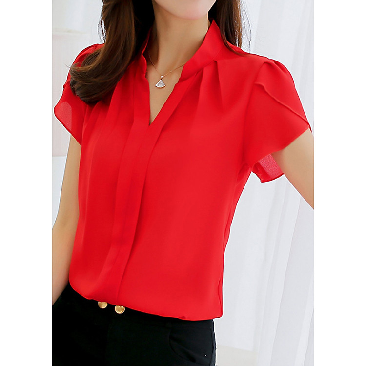 Áo Sơ Mi Nữ Công Sở Ngắn Tay Ohazo! Style Hàn Quốc - AG01