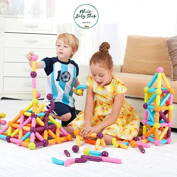 Mua Đồ chơi nam châm 64 chi tiết Chính hãng Giá tốt - Hình ảnh 5
