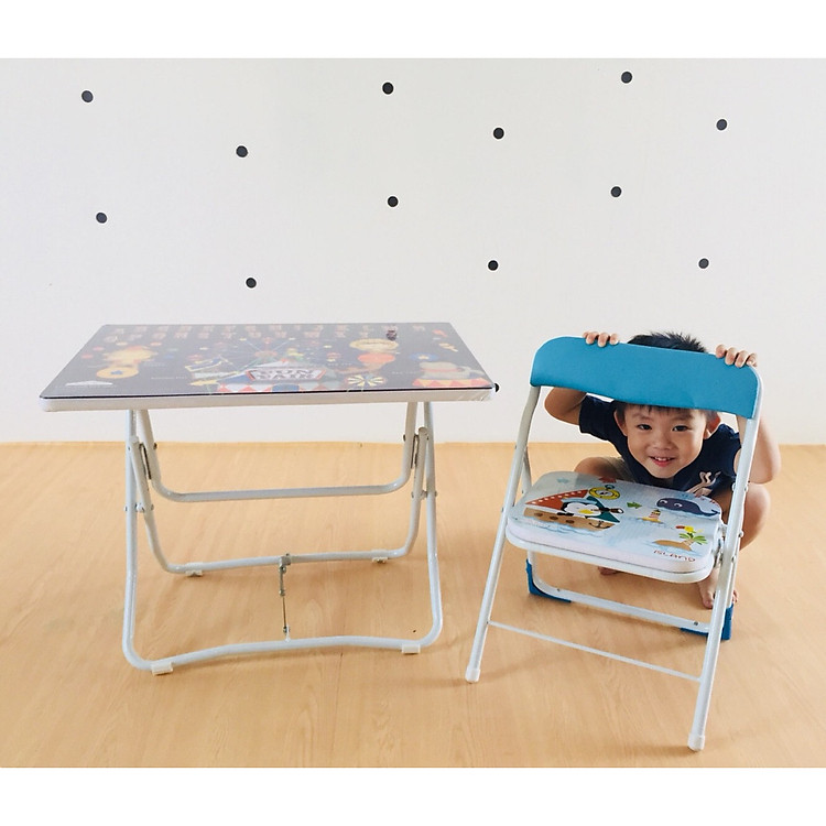 Bộ bàn ghế xếp cho bé 50x70 cao 52cm