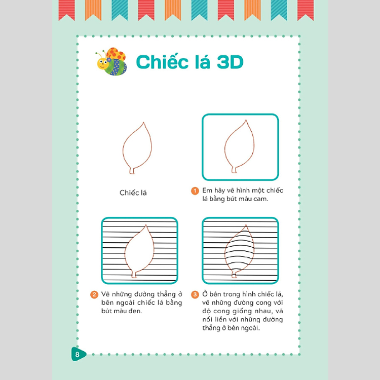 Tập Vẽ Tranh 3D - Khơi Nguồn Sáng Tạo - Cấp Độ 3 - Thực Vật - Ảnh 7