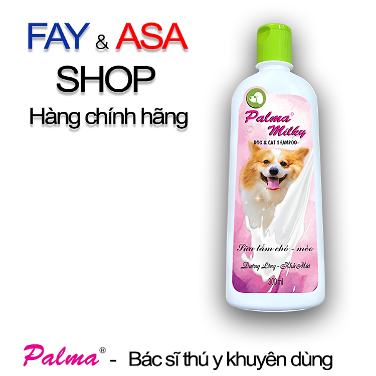 Dầu Tắm Palma Milky 300ml Đặc biệt phù hợp cho thú có lông dài