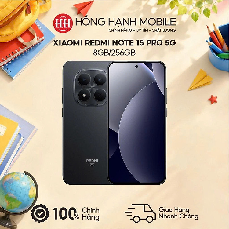 Điện Thoại Xiaomi Redmi Note 15 Pro 5G 8GB/256GB - Hàng Chính Hãng