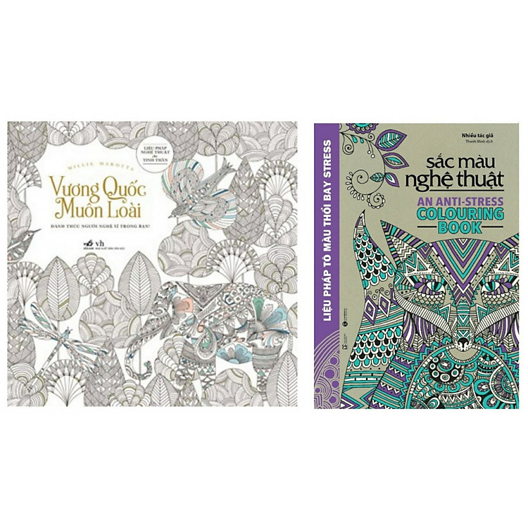 Combo Vương quốc muôn loài + Sắc màu nghệ thuật - Tặng kèm bookmark PĐ