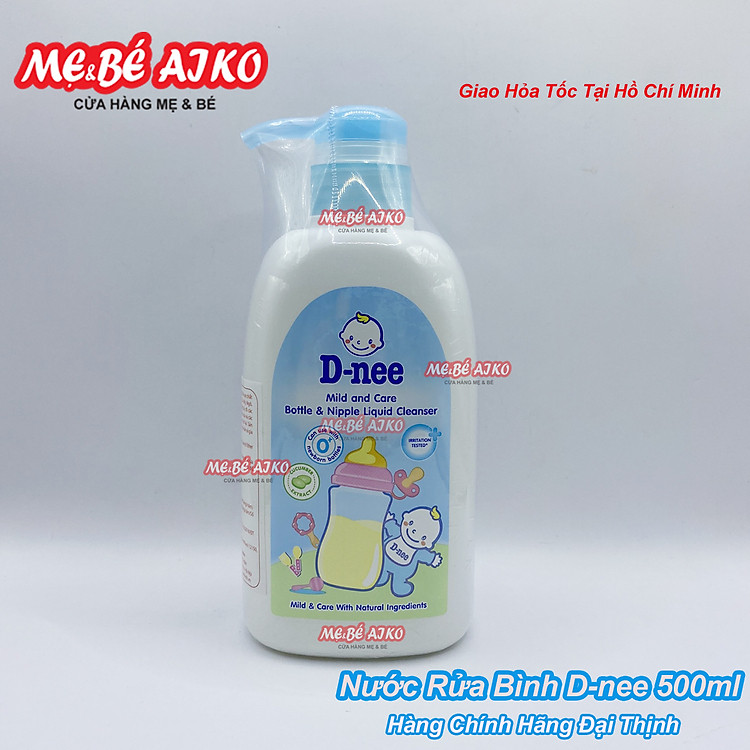 Nước Rửa Bình Sữa D-Nee 500ml Chính hãng Giá rẻ - Hình ảnh 2