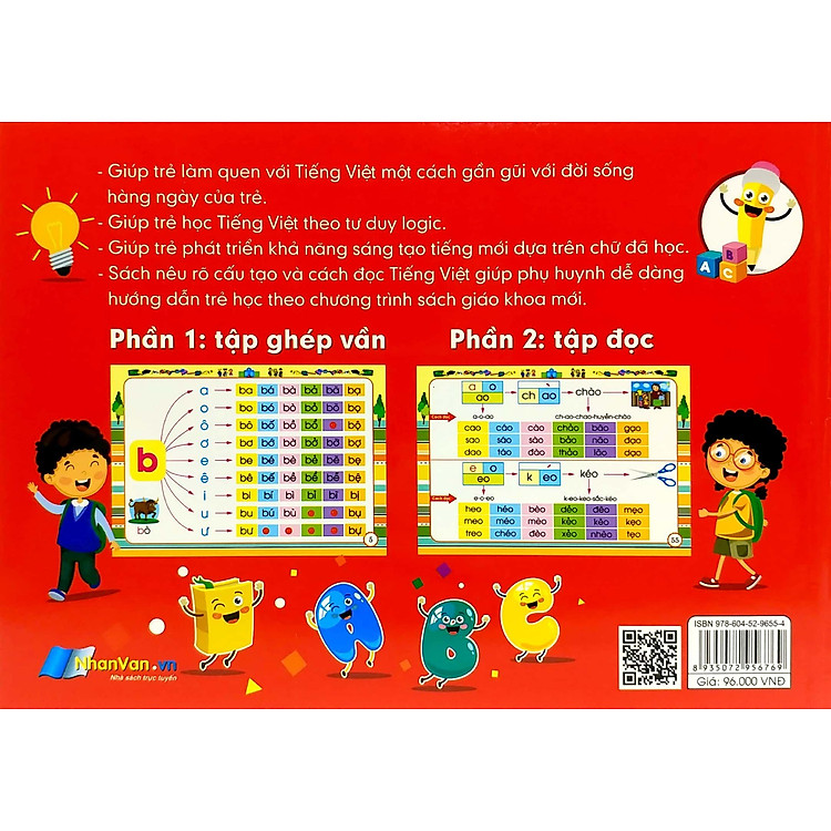 Bé Đánh Vần Và Tập Đọc Tiếng Việt (Theo Chương Trình Sgk Mới Nhất) - Ảnh 3