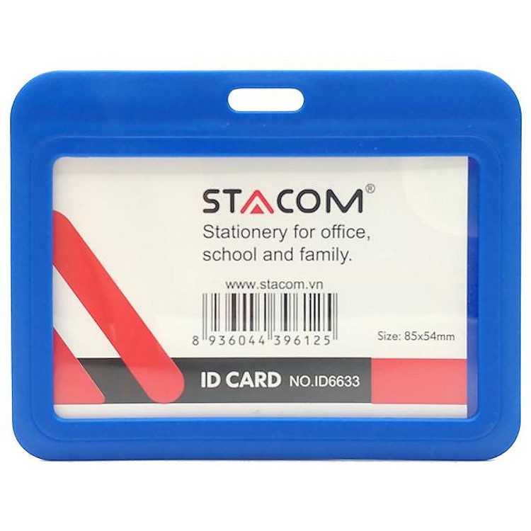 Bảng Tên Nhựa Cao Cấp Ngang Stacom ID6633 Nhiều Màu