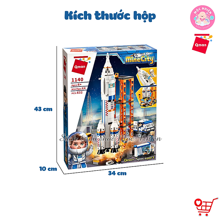 Mua Đồ chơi lắp ráp Qman 1140 - Vụ phóng tàu Chính hãng Ưu đãi - Hình ảnh 3