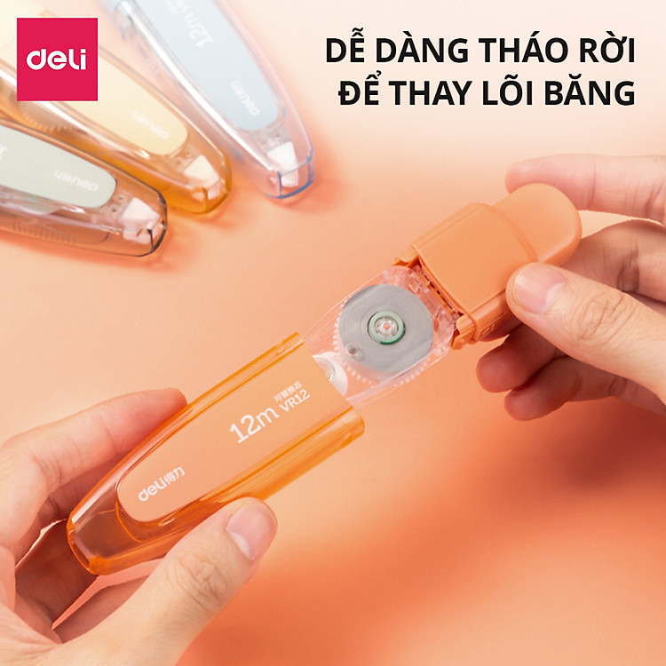 Bút Xóa Băng Có Nút Bấm 12m (Lõi Thay Thế) - Ảnh 3