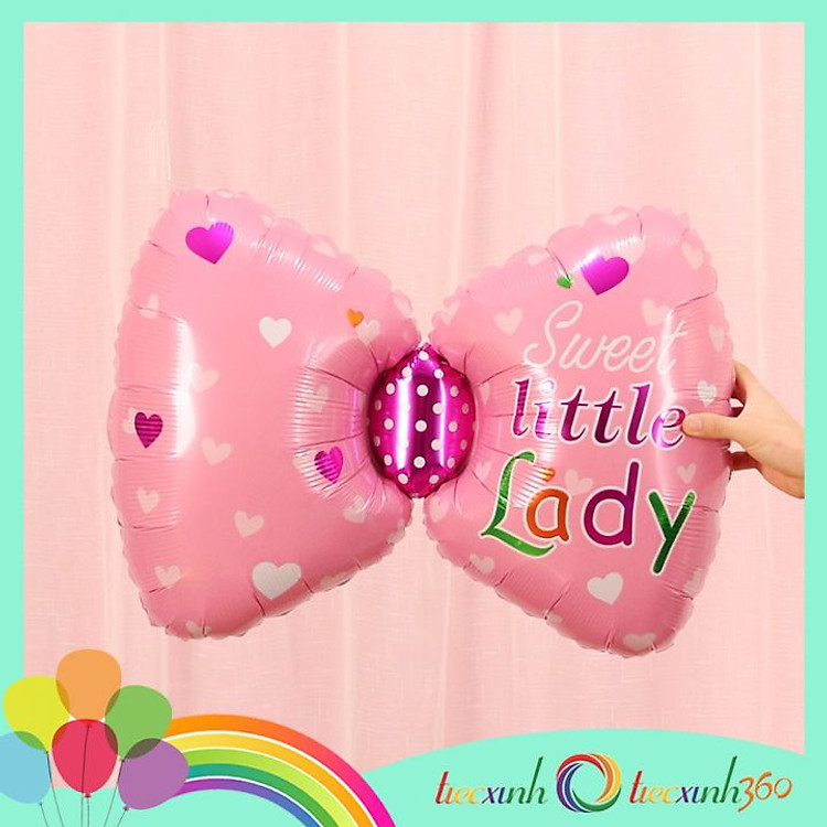 Bong bóng trang trí tiệc hình nơ