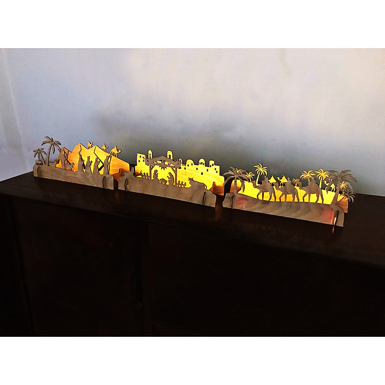 Khung Trang Trí Gỗ Giáng Sinh Noel