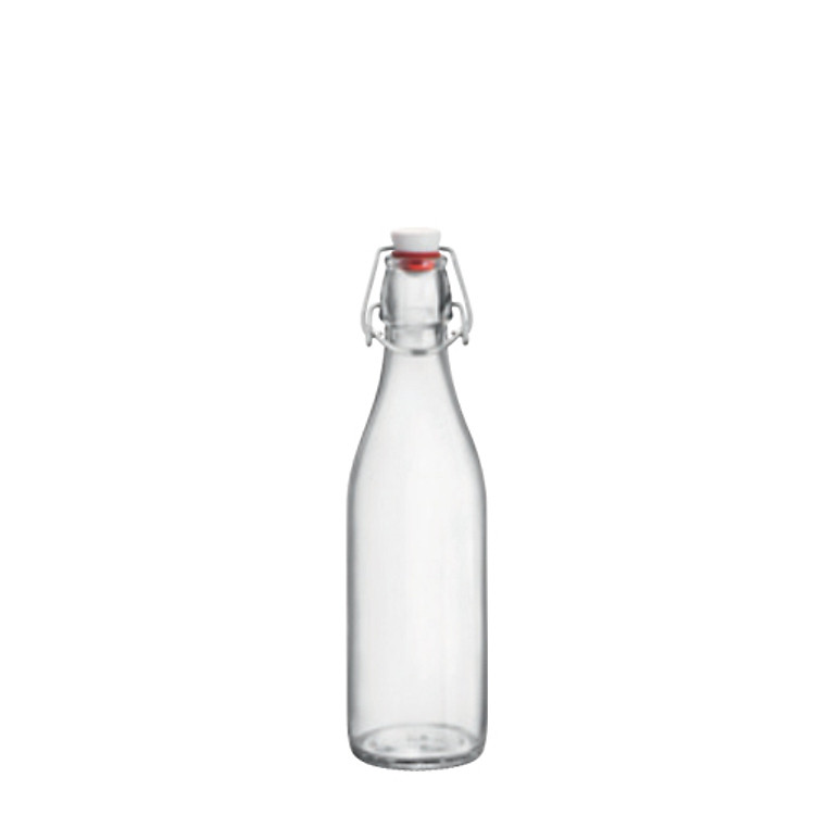 Chai thủy tinh tròn Giara Bormioli Rocco 500ml – 1L | Nắp cài kín hơi, đựng mật ong – nước ép