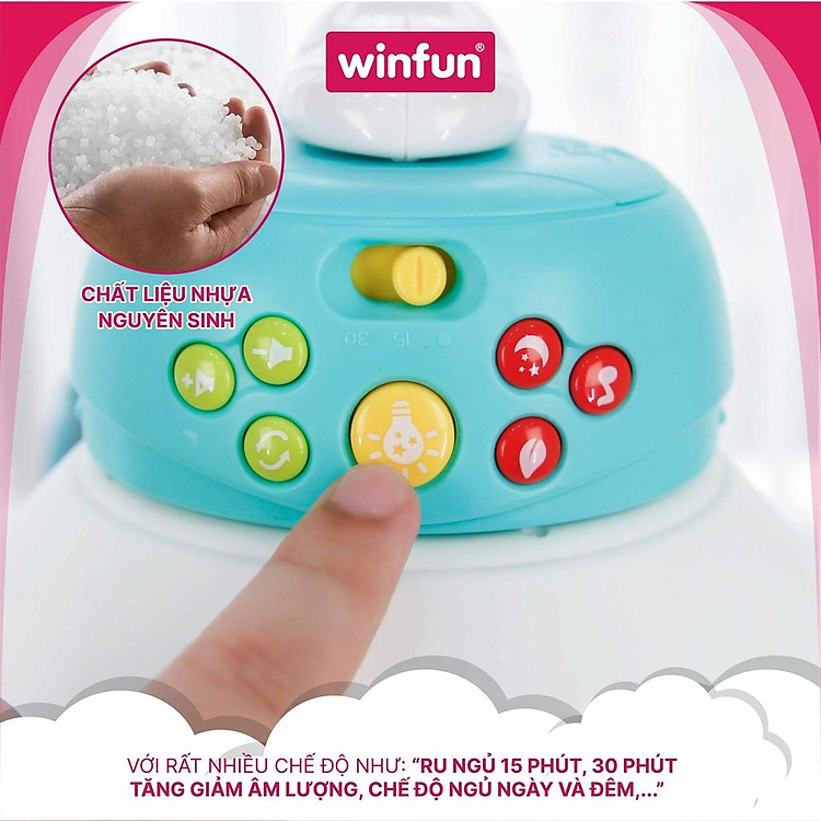 Đèn chiếu ru ngủ 3 chức năng Winfun 72005 Chính hãng Giá rẻ - Hình ảnh 5