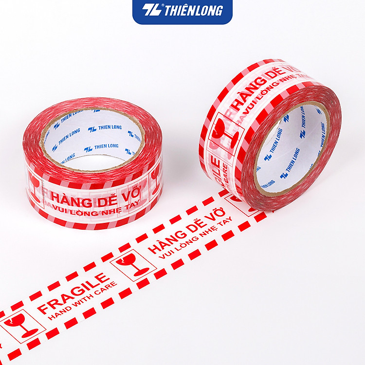 Băng keo Fragile Thiên Long BKD-001 (50m)
